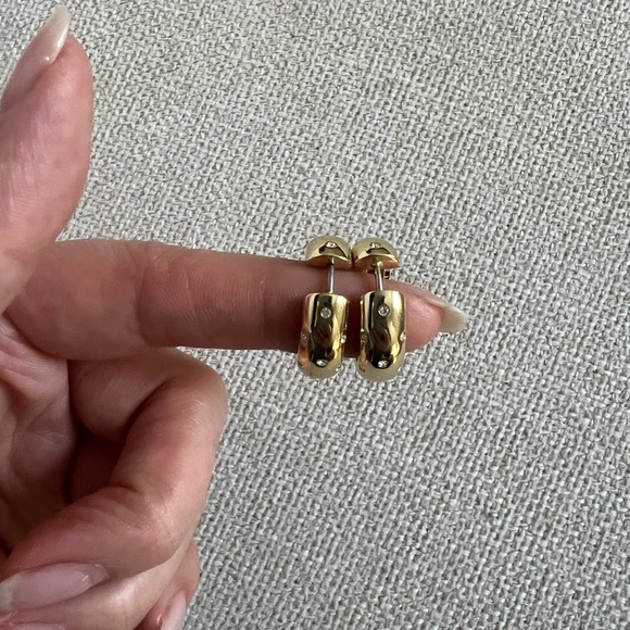 Gorjana Noel Shimmer Hoops (NEW) - Picture 3 of 5